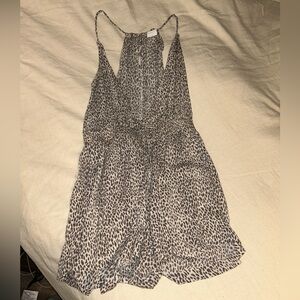 VICI Leopard Print Sleeveless Romper